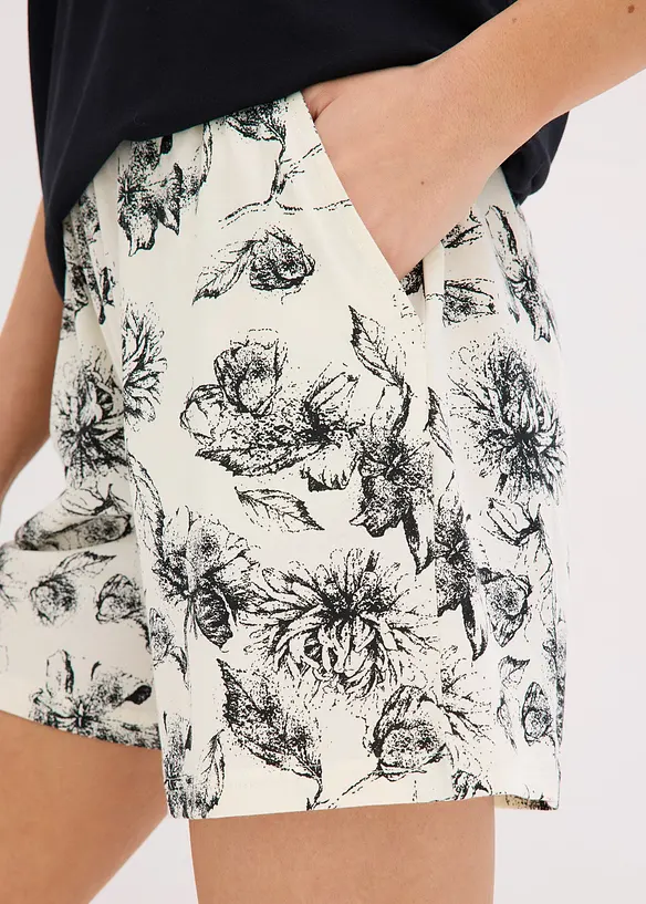 Pyjashort avec T-shirt polo 100% coton, bonprix