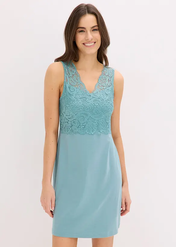 Chemise de nuit avec empi&egrave;cement dentelle, bonprix