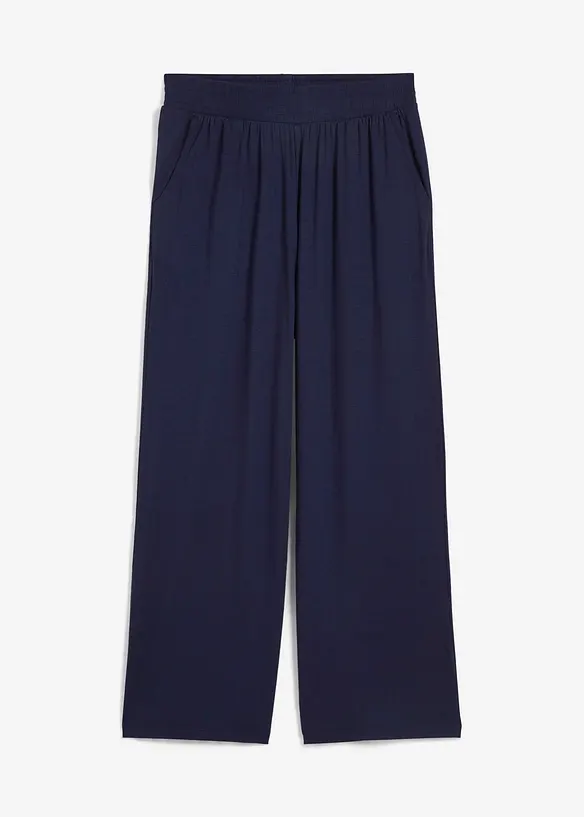 Pantalon fluide en jersey viscose, longueur 7/8, bonprix