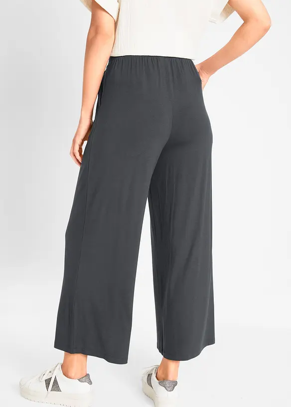 Pantalon fluide en jersey viscose, longueur 7/8, bonprix