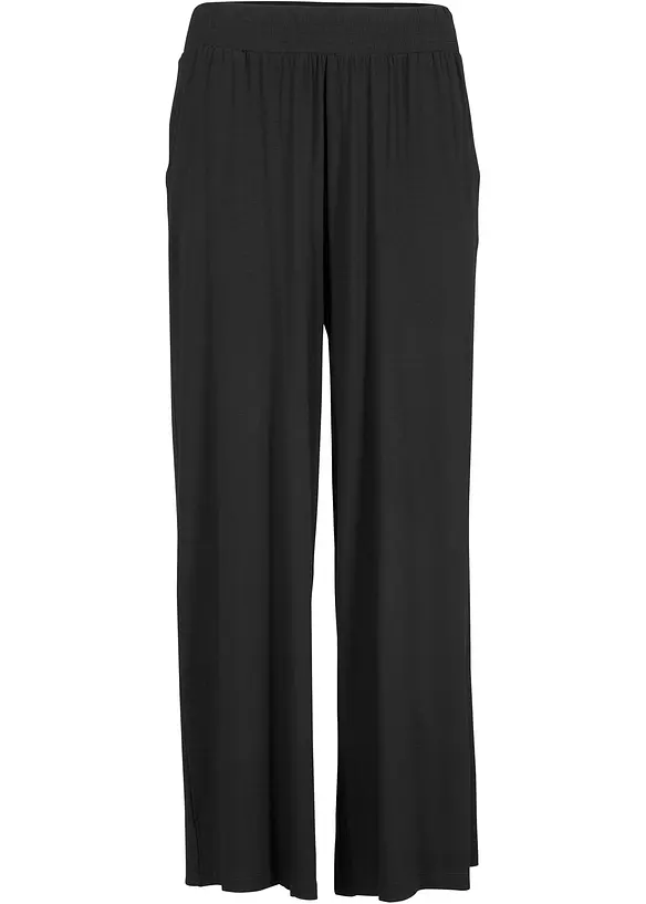 Pantalon fluide en jersey viscose, longueur 7/8, bonprix