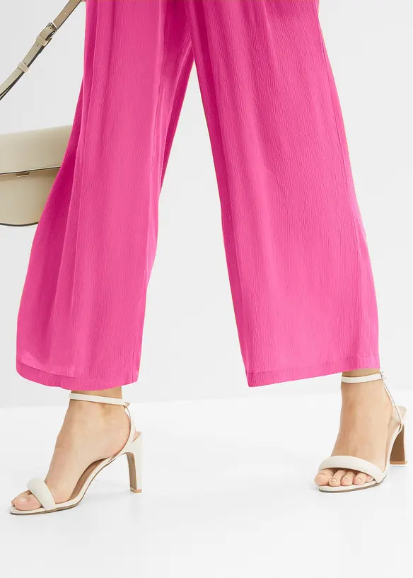 Pantalon en viscose, taille &eacute;lastiqu&eacute;e, bonprix