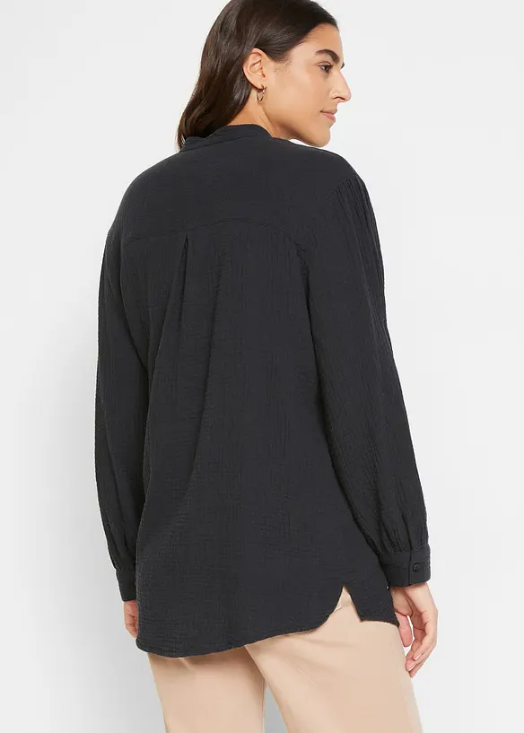Chemisier long en gaze de coton, bonprix