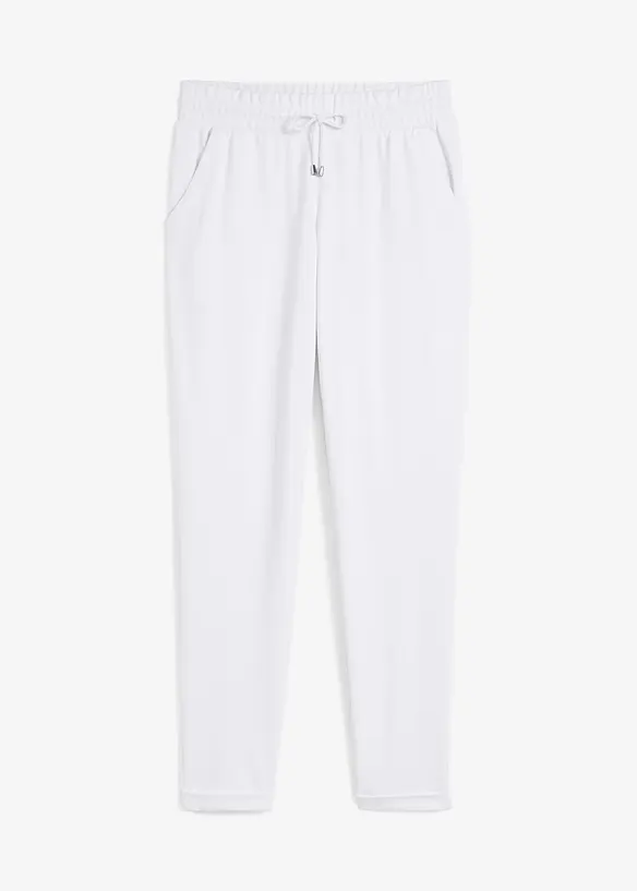 Pantalon jogger en viscose m&eacute;lang&eacute;e, bonprix
