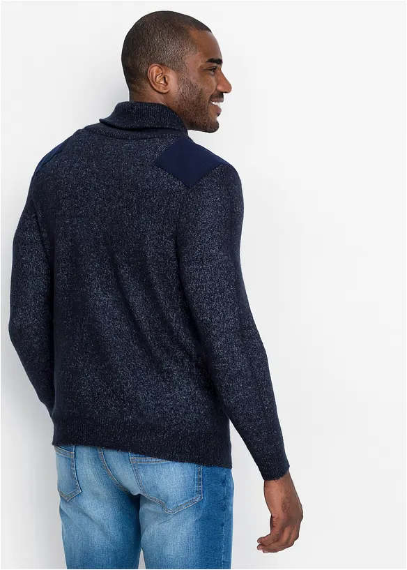 Pull en fine maille &agrave; col ch&acirc;le, bonprix