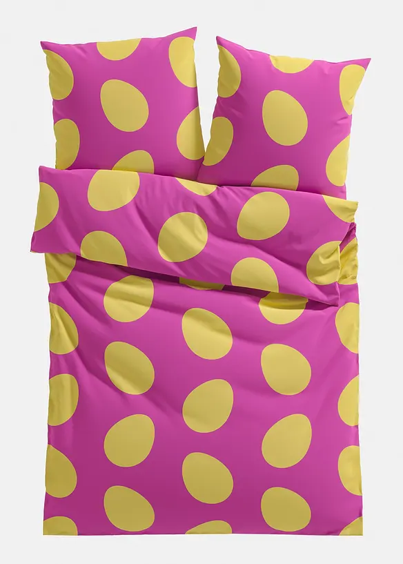 Parure de lit en coton m&eacute;lang&eacute;, bonprix