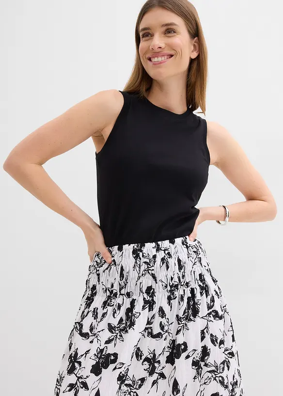 Jupe midi en viscose douce, bonprix