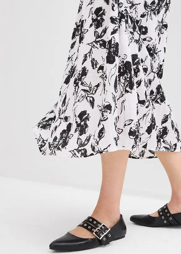 Jupe midi en viscose douce, bonprix