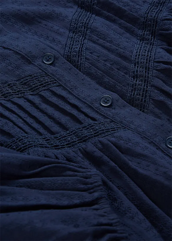 Chemisier brod&eacute; en coton, bonprix