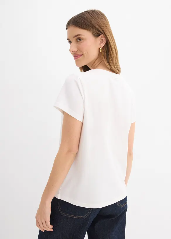 T-shirt en coton extensible, bonprix
