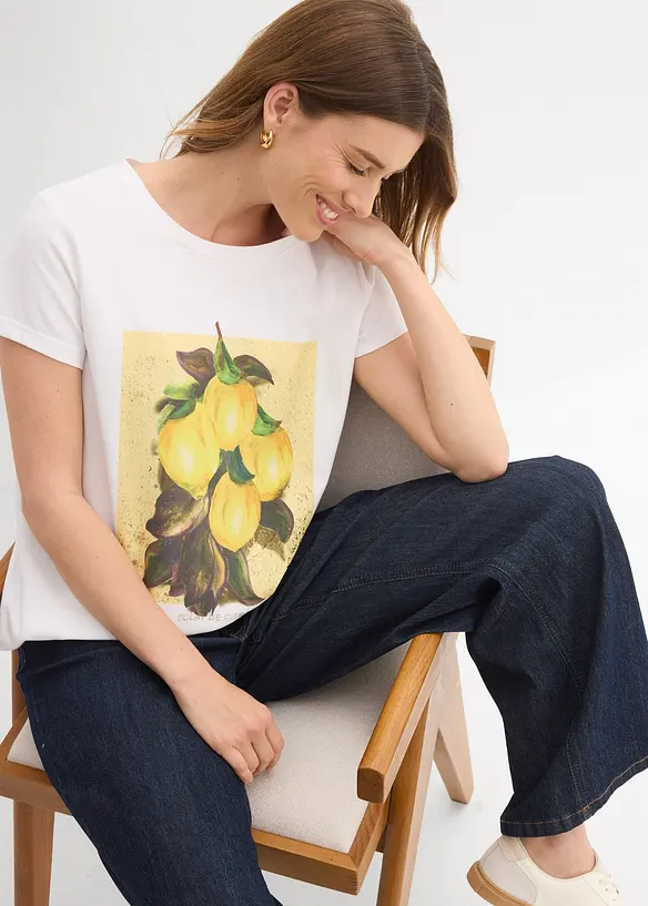 T-shirt en coton extensible, bonprix