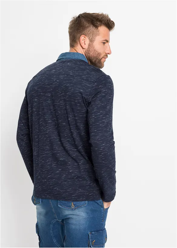 Polo manches longues 100% coton, bonprix