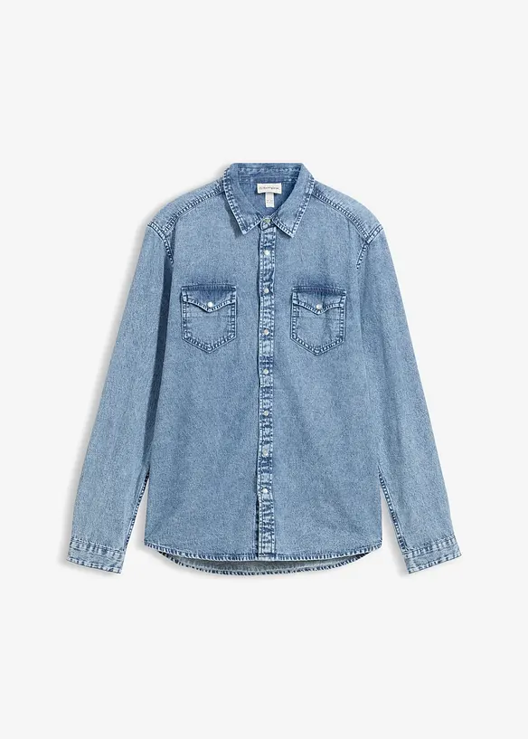 Chemise en jean 100% coton, bonprix