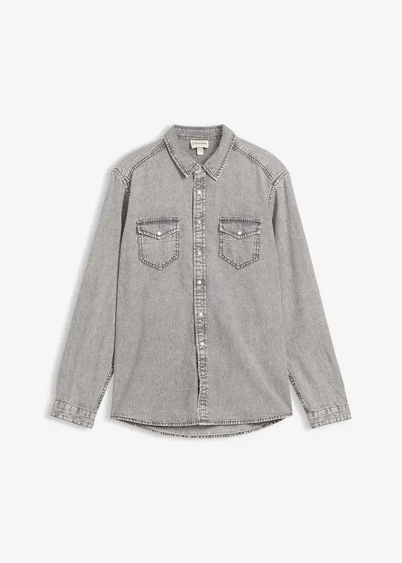 Chemise en jean 100% coton, bonprix