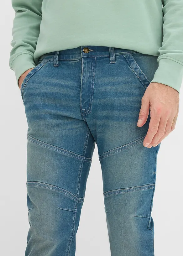 Jean regular et droit &agrave; taille extensible, bonprix