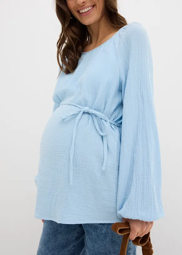 Blouse de grossesse en gaze de coton, bonprix