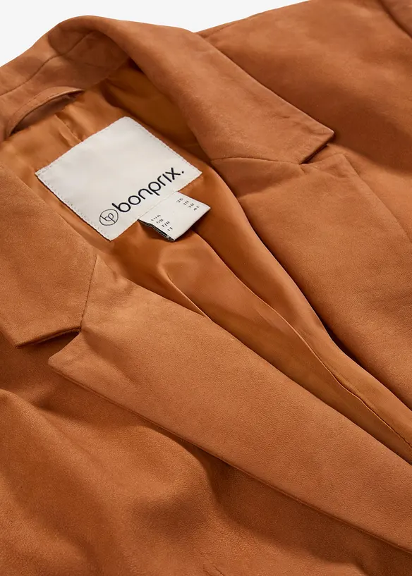 Blazer en cuir velours, bonprix