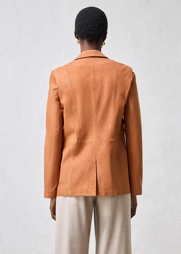 Blazer en cuir velours, bonprix