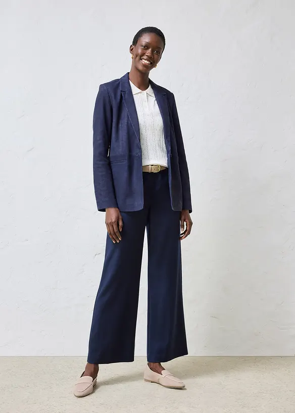 Blazer en cuir velours, bonprix