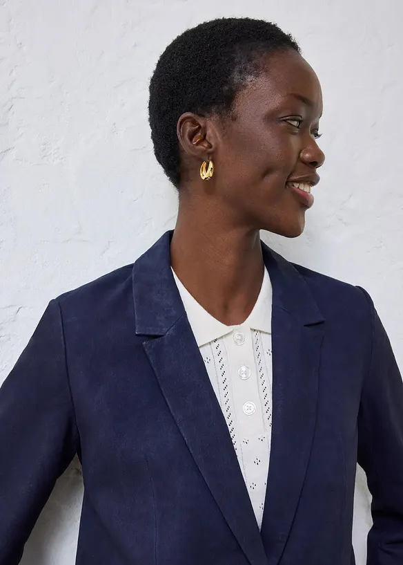 Blazer en cuir velours, bonprix