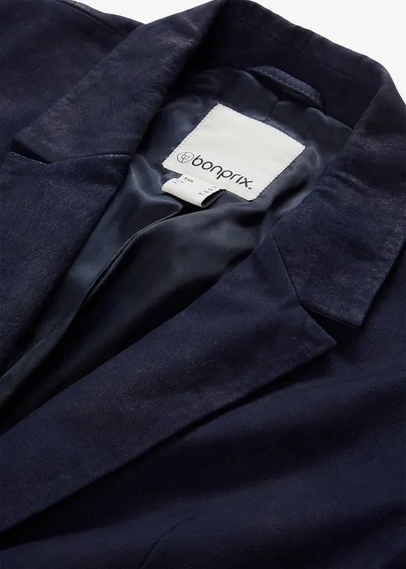 Blazer en cuir velours, bonprix