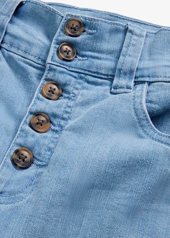 Jean droit taille haute, extensible, bonprix