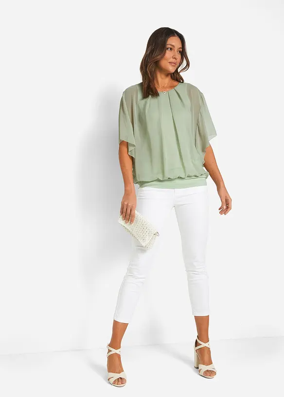 Blouse en mousseline, bonprix
