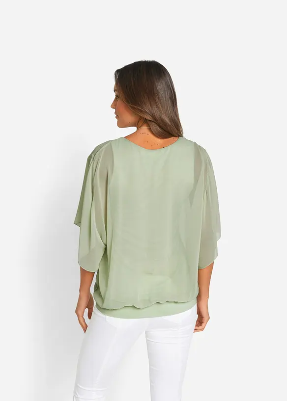 Blouse en mousseline, bonprix