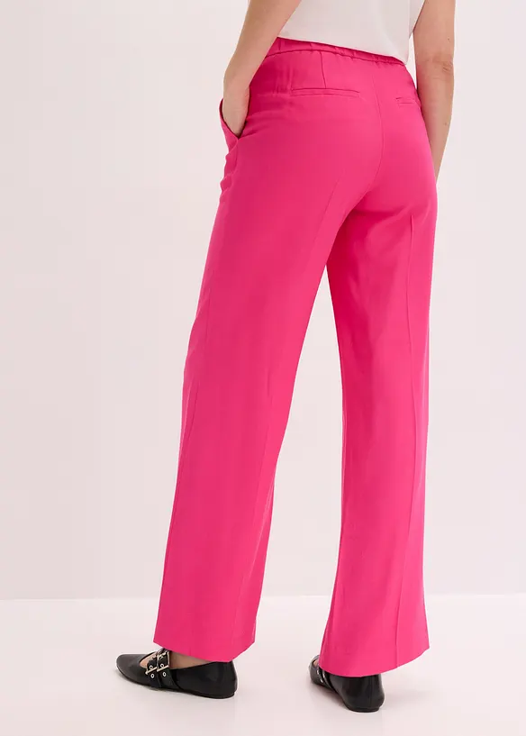 Pantalon large et l&eacute;ger &agrave; pinces, bonprix