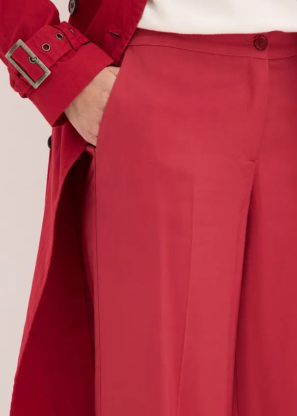 Pantalon large et l&eacute;ger &agrave; pinces, bonprix