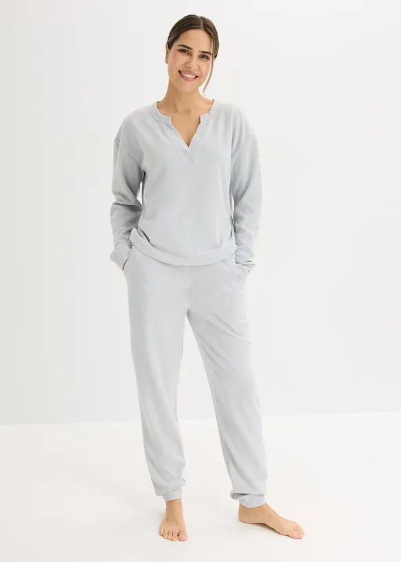 Ensemble d&rsquo;int&eacute;rieur doux en jersey gaufr&eacute;, bonprix