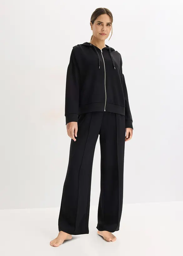 Tenue d&rsquo;int&eacute;rieur en mati&egrave;re n&eacute;opr&egrave;ne avec veste raccourcie, bonprix