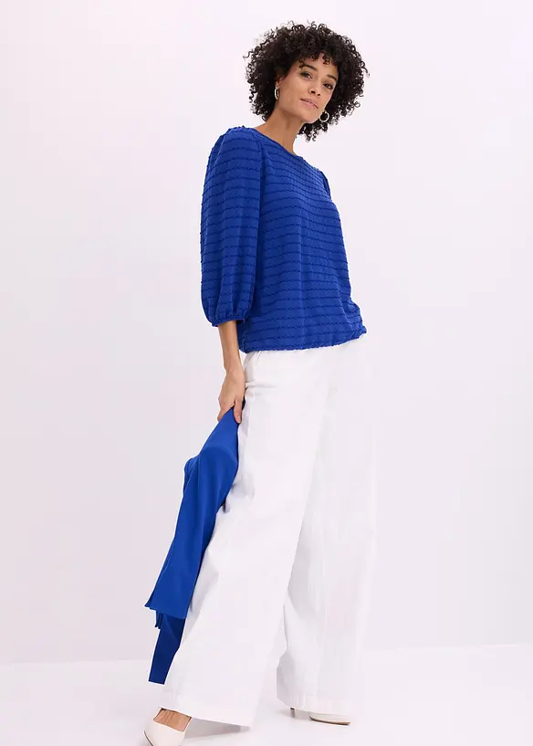 Tunique en jersey textur&eacute;, bonprix