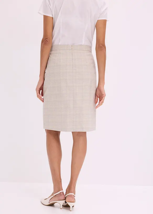 Jupe crayon &agrave; carreaux &eacute;cossais, bonprix