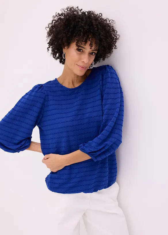 Tunique en jersey textur&eacute;, bonprix