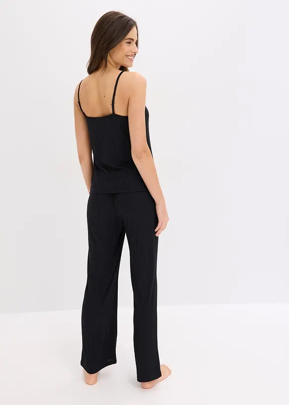 Pyjama doux en jersey pointelle, bonprix