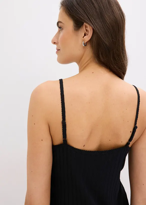 Pyjama doux en jersey pointelle, bonprix