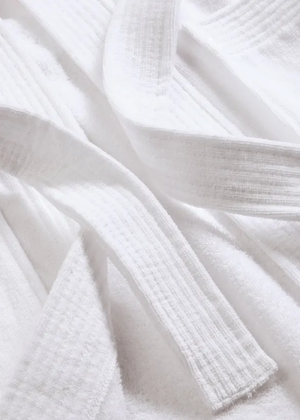 Peignoir &agrave; capuche en &eacute;ponge 100% coton, bonprix