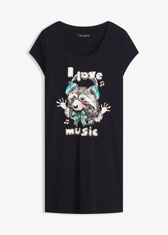 Chemise de nuit courte 100% coton, bonprix