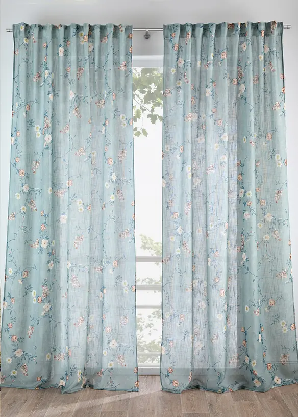 Rideau &agrave; imprim&eacute; floral (1&nbsp;pce), bonprix