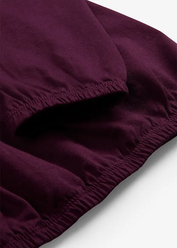 T-shirt manches longues 100% coton, finitions &eacute;lastiqu&eacute;es, bonprix