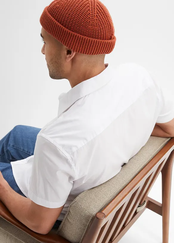 Chemise manches courtes extensible, slim, bonprix