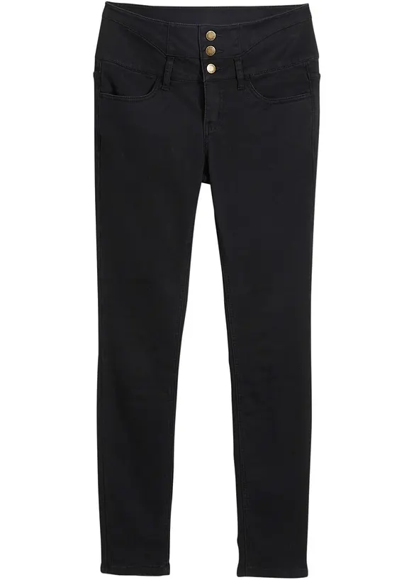 Jean skinny taille haute, chaud et sculptant, bonprix