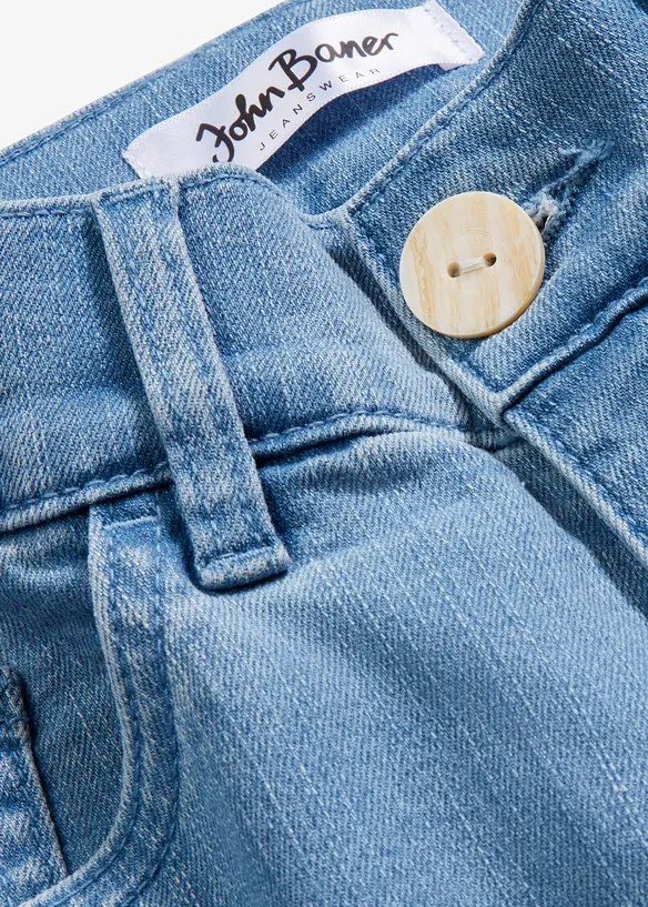 Jean large, taille haute, raccourci, bonprix