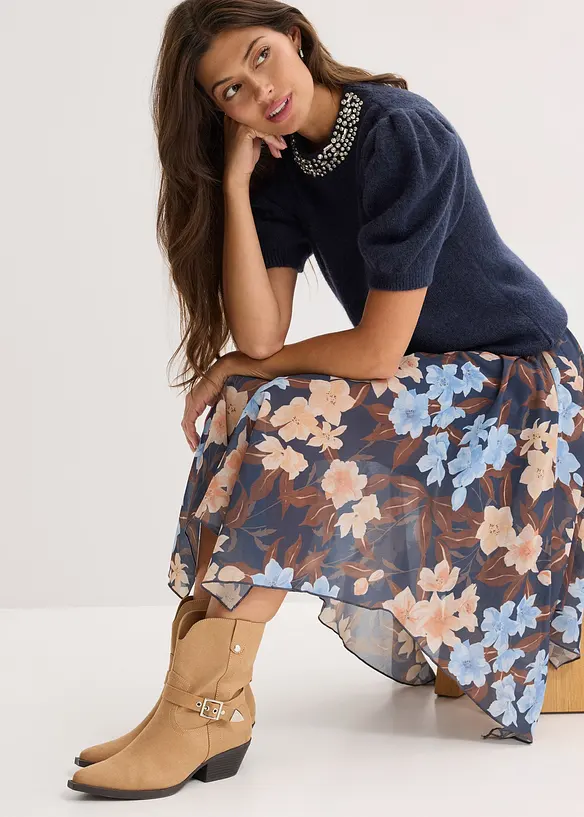 Pull avec application de strass, bonprix