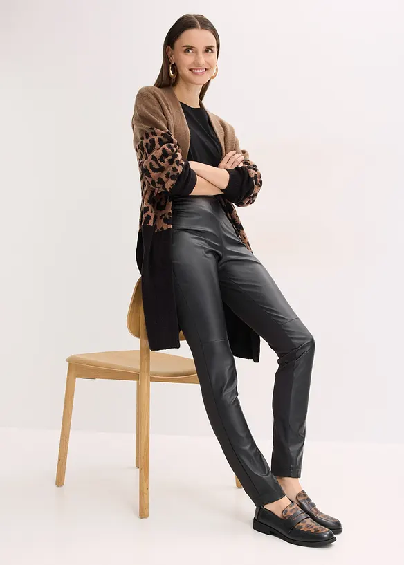 Gilet long en maille, bonprix