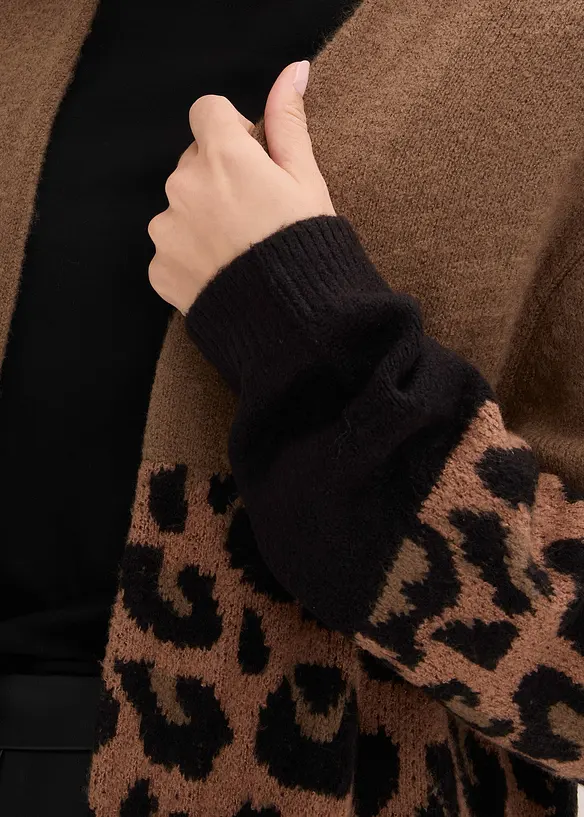 Gilet long en maille, bonprix