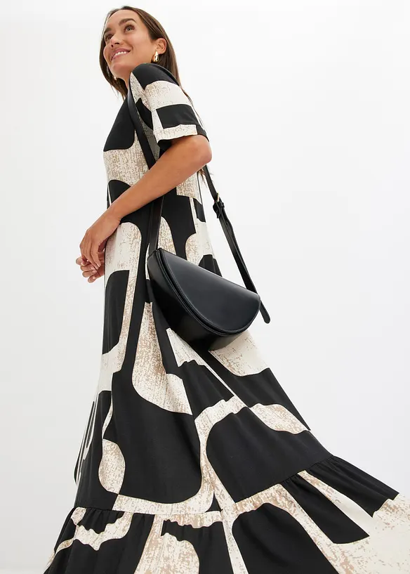 Robe longue et douce en jersey viscose, bonprix