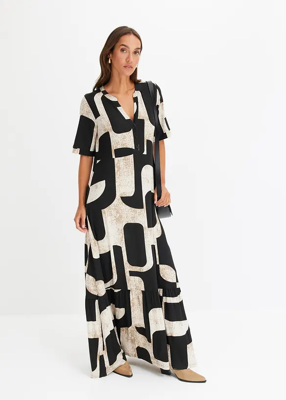 Robe longue et douce en jersey viscose, bonprix