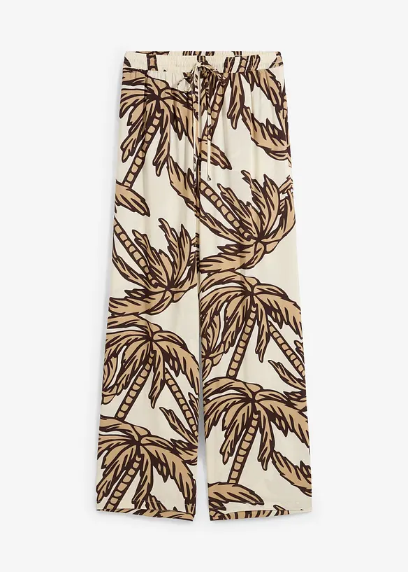 Pantalon large en viscose fluide, bonprix